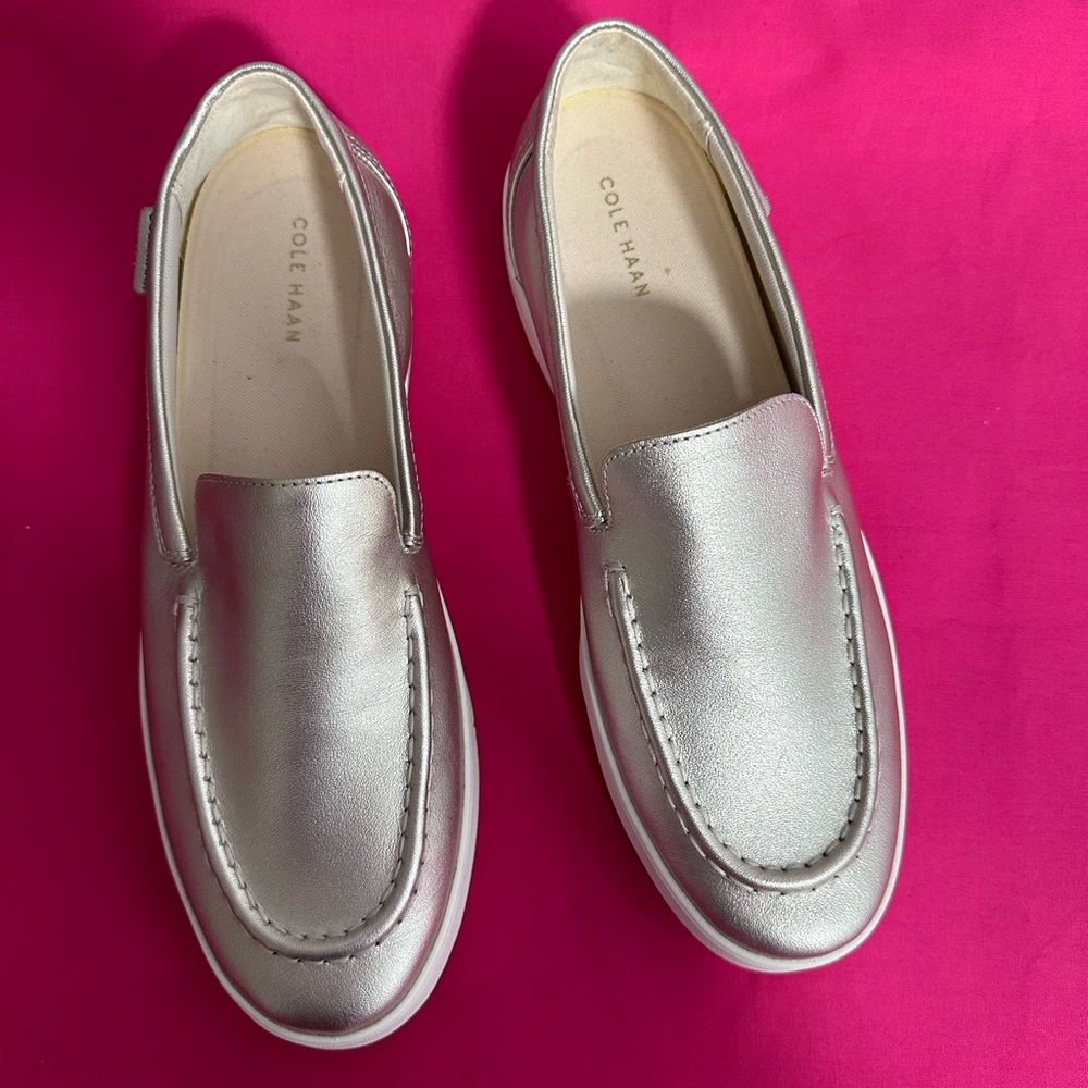 Cole Haan Gold Loafers